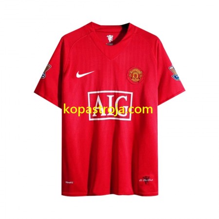 Billiga Fotbollströjor Manchester United 2007 Retro Hemma tröja Långärmad
